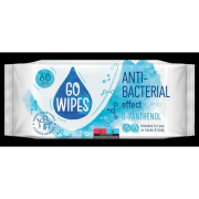 Vlhčené utierky GoWipes antibakteriálne  s vitamínovým komplexom (A,C,E a D-panthenol) 60ks