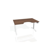 Pracovný stôl Motion Ergo, PO, 2S, 160x70,5-120,5x90 cm, orech/biela
