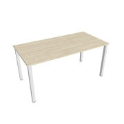 Rokovací stôl Uni, 160x75,5x80 cm, agát/biela