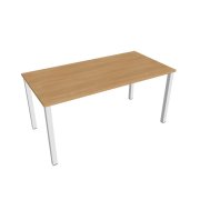 Rokovací stôl Uni, 160x75,5x80 cm, dub/biela