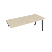 Rokovací stôl UNI A, k pozdĺ. reťazeniu, 180x75,5x80 cm, agát/čierna