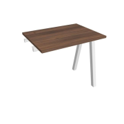 Pracovný stôl UNI A, k pozdĺ. reťazeniu, 80x75,5x60 cm, orech/biela