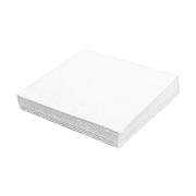 Papierové servítky 2-vrstvové 33x33cm biele 250ks
