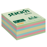 Samolepiaci bloček, 76x76 mm, lesný mix pastelových farieb, 400 lístkov