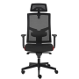 Kancelárska stolička GAME VIP SYN čierno/červená (B8033) + PDH 3D + podrúčky P44