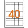 Etikety univerzálne odnímateľné 48,5x25,4mm Agipa A4 100 hárkov