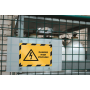 Samolepiaci Duraframe Security A4, žlto-čierny, bal.2 ks