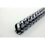 Plastové hrebene GBC 21R 12mm čierne