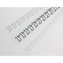 Drôtové hrebene GBC Multibind 21kr.12mm biele