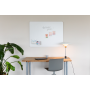 Tabuľa GLASSBOARD matná oblé rohy 90x120, šedá