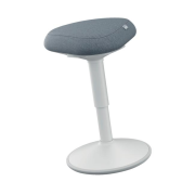 Ergonomická balančná stolička Leitz Ergo na sedenie, svetlo šedá