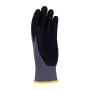 Rukavice pletené, polomáčané DONAU SAFETY Flex, kat. II šedé veľ. 9