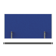 Paraván na hranu stola Akustik, 140 cm, modrý