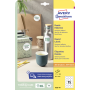Etikety univerzálne kruhové 51mm Avery A4 10 hárkov