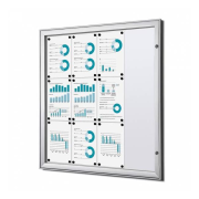 Informačná vitrína Economy 12xA4, plechová zadná stena