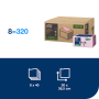 Čistiaca utierka 1-vrstv. TORK Long-Lasting červené W8, 40 ks