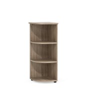 Policová skriňa BASIC, otvorená, rohová, 40x40x111,7cm, dub Sonoma