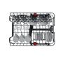 Umývačka riadu vstavaná WHIRLPOOL WSIC3M27C, š. 45 x h. 56 x v. 82 cm