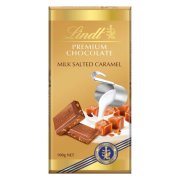 Lindt PREMIUM mliečna čokoláda so slaným karamelom 100g
