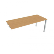 Pracovný stôl Uni k pozdĺ. reťazeniu, 180x75,5x80 cm, buk/sivá